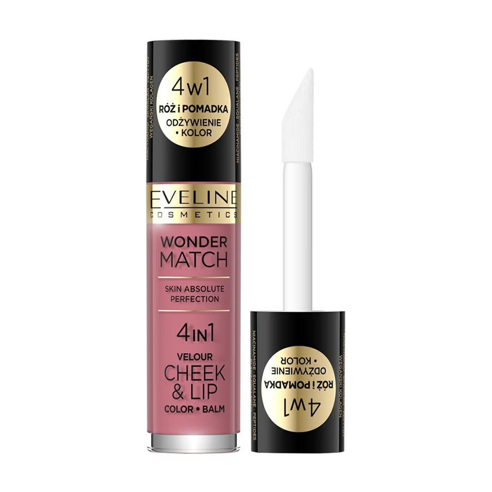 Тінт для губ і щік Eveline Cosmetics Wonder Match, 04, 4.5 мл